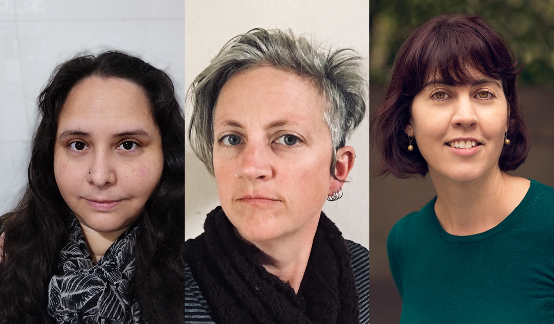 Three author headshots