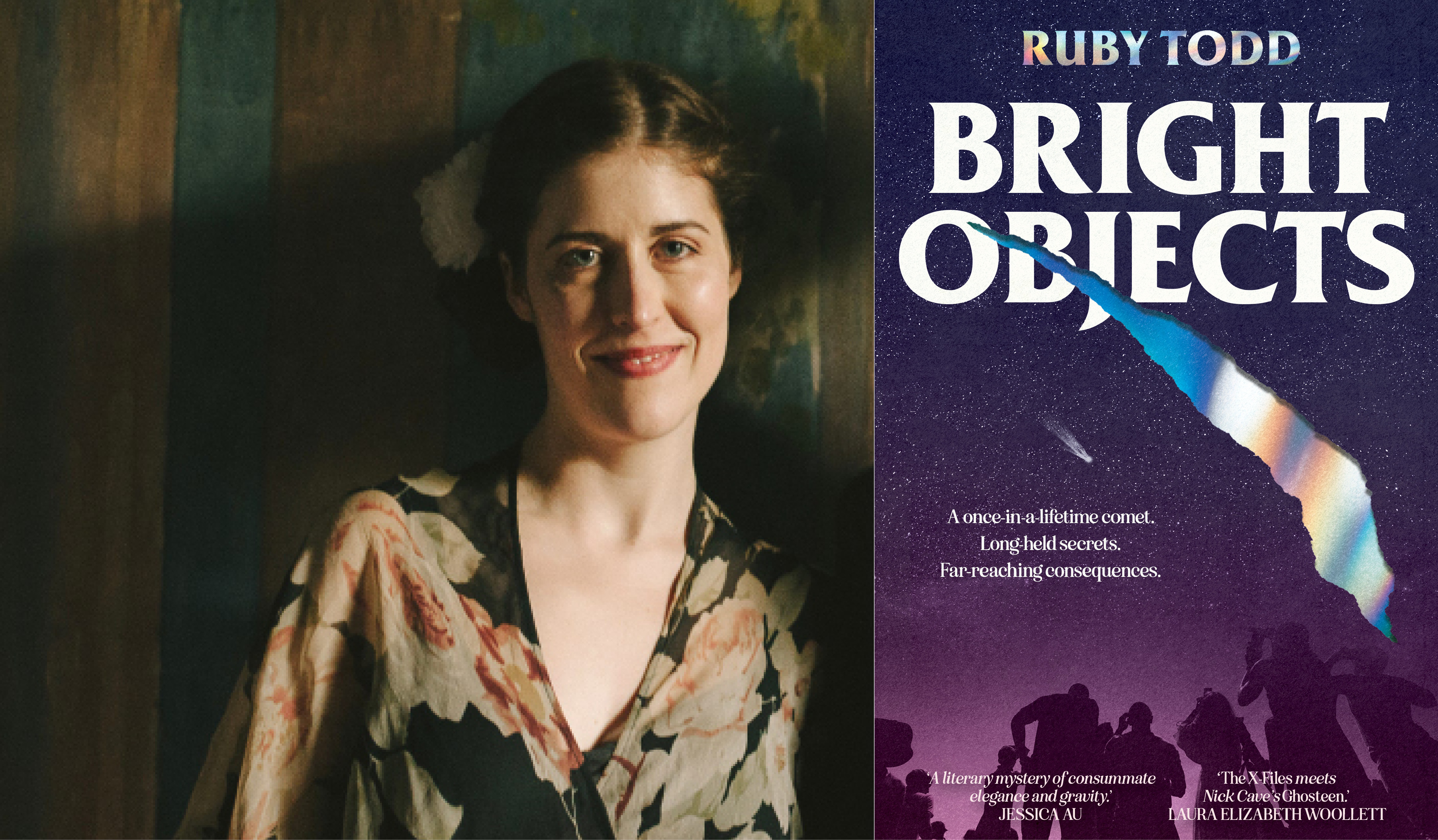 Ruby Todd wears a floral shirt and has dark hair tied back. Ruby is smiling.