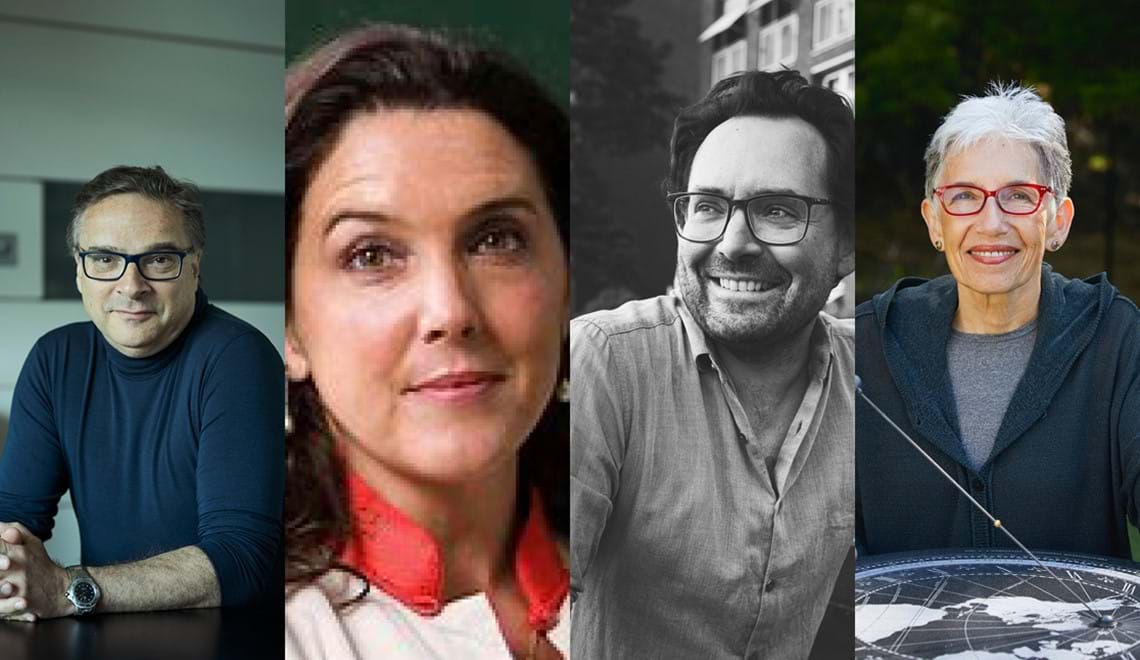 Four author headshots. They are all smiling.