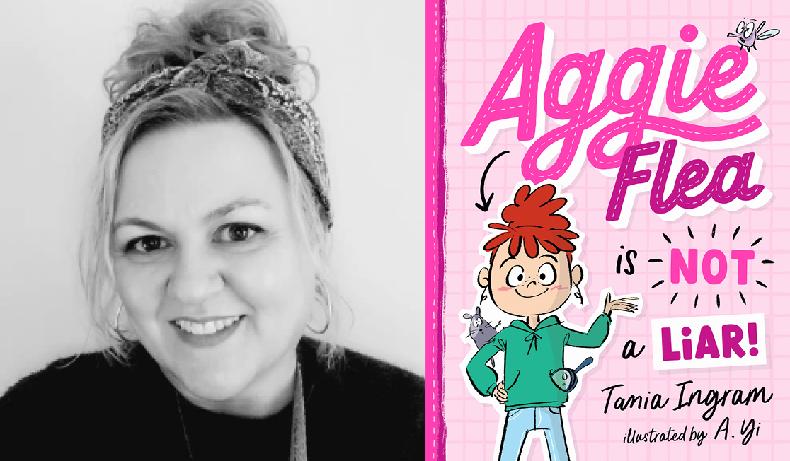 Tania Ingram wears a dark top and has their hair up in a bun. Tania is smiling.