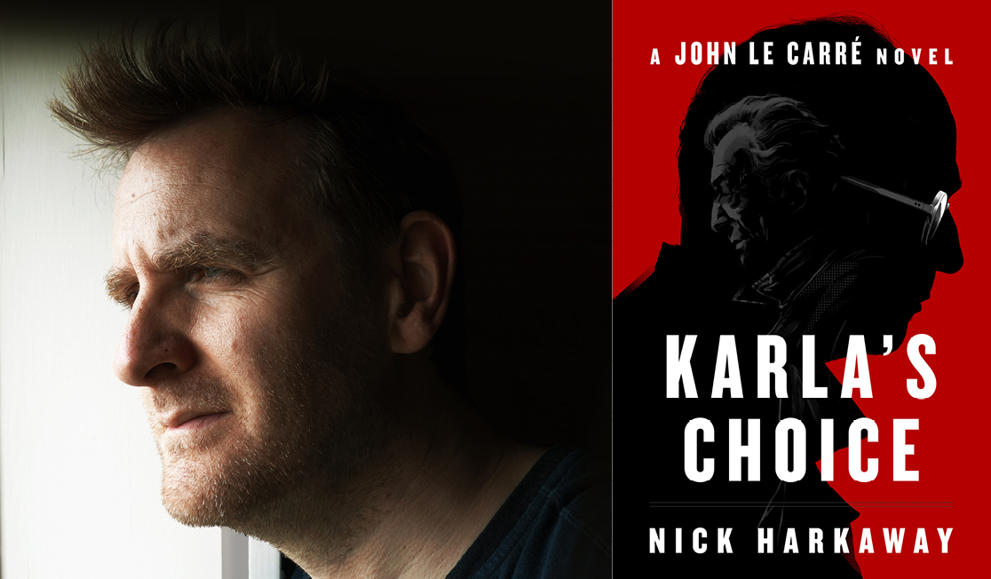 Nick is wearing a dark t-shirt and has short hair. He is looking away from the camera to his right