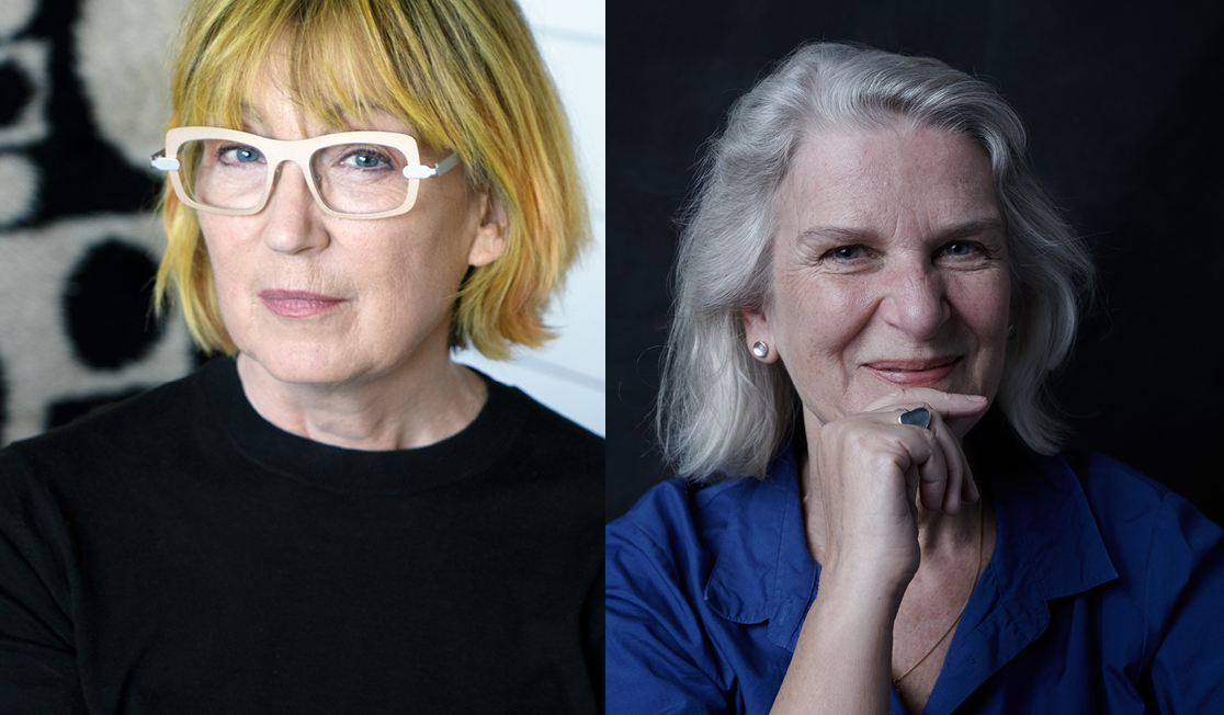 Headshots of Brigitta Olubas and Susan Wyndham. They are both smiling.