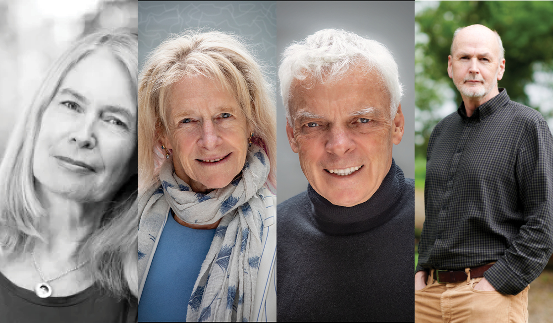 Four headshots of authors. They are all smiling.